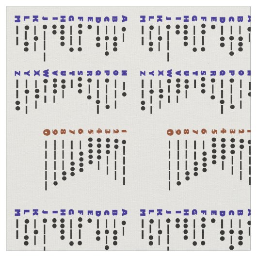 Morsealphabet-Diagramm-Gewebe Stoff (Nahaufnahme)