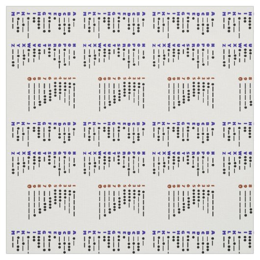 Morsealphabet-Diagramm-Gewebe Stoff (Muster)