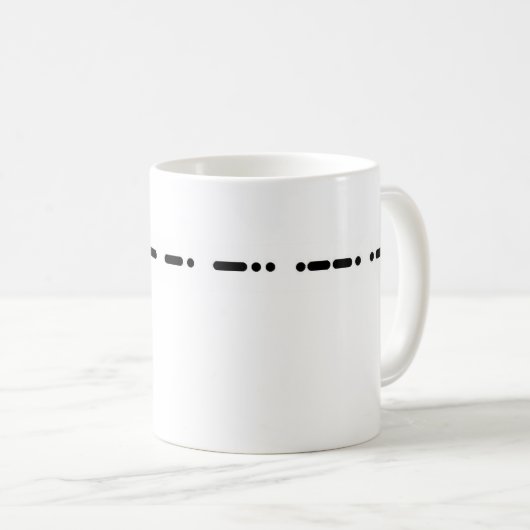 Morsealphabet-Großvater Customizeable Tasse (VorderseiteRechts)