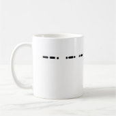 Morsealphabet-Großvater Customizeable Tasse (Links)