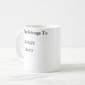 Morsealphabet-Tee-Tasse Kaffeetasse (Vorderseite Links)