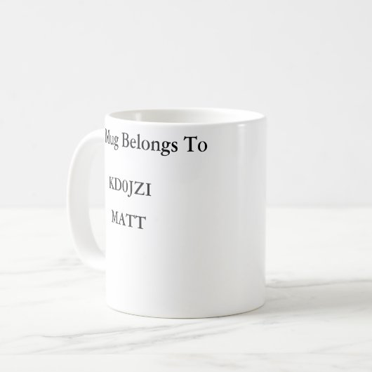 Morsealphabet-Tee-Tasse Kaffeetasse (Vorderseite Links)