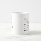 Morsealphabetrufzeichen-Tasse - besonders Kaffeetasse (Mittel)