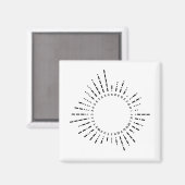 Morsecode-Alphabet Magnet (Vorderseite/Rückseite)