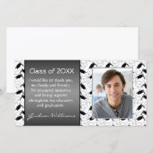 Mörser-Abschluss danken Ihnen Dankeskarte (Vorne/Hinten)