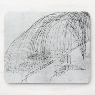 Mörser, die Steine über einer Wand in ein Fort Mousepad