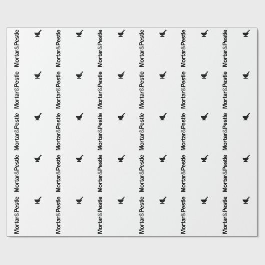 Mörser u. Stampfe Geschenkpapier (Flach)