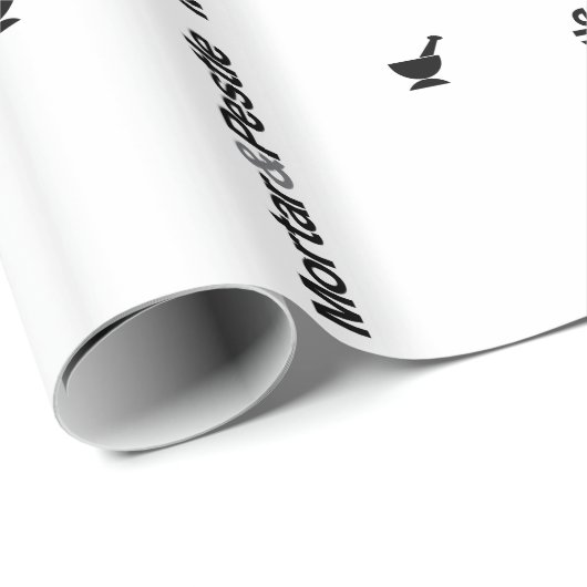 Mörser u. Stampfe Geschenkpapier (Rolleneckpunkt)