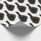 Mörser und pestal geschenkpapier (Ecke)