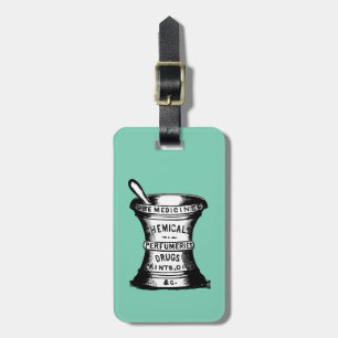 Mörser und Stampfe Gepäckanhänger