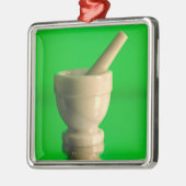 Mörser und Stampfe Ornament Aus Metall (Links)