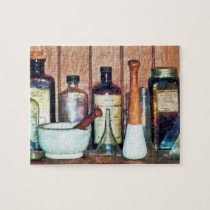 Mörser und Stampfe und Stampfe Puzzle