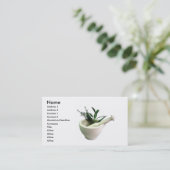 Mörser-und Stampfe-Visitenkarte Visitenkarte (Stehend Vorderseite)