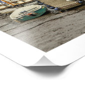 Morston-Boote bei Ebbe, North Norfolk Fotodruck (Ecke)