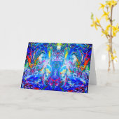 MORT GESTARTET - 4 BLANK-KARTE KARTE (Gelbe Blume)