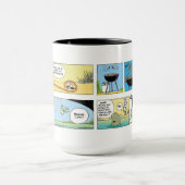Mort u. Warze die Frosch-Cartoon-Zusammenstellung Tasse (Zentrum)