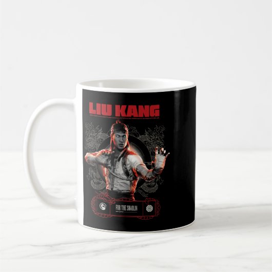 Mortaler Kampf Merch Liu Kang für Shaolin T-shi Kaffeetasse (Links)