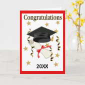 Mortar & Diploma 2018 Karte (Gelbe Blume)