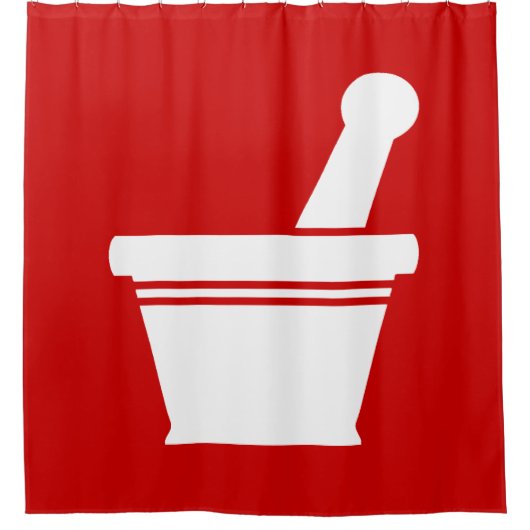 Mortar & Pestle Duschvorhang (Vorderseite)