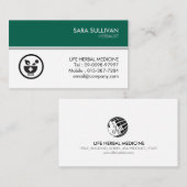 Mortar Pestle Kräutermedizin Visitenkarte (Vorne/Hinten)