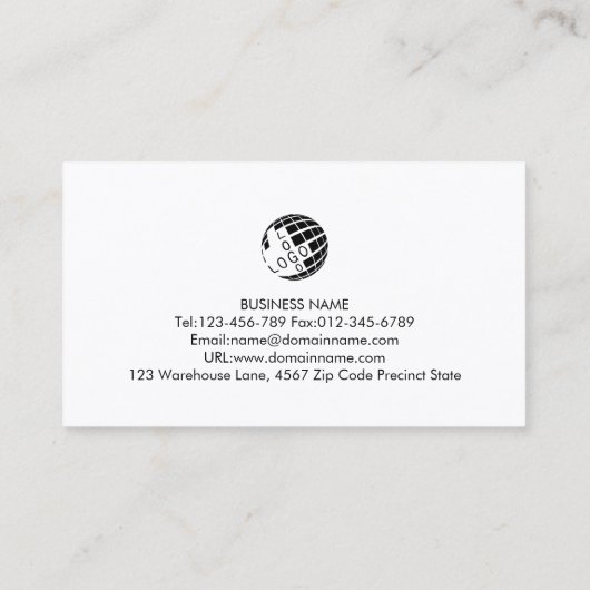 Mortar Pestle Kräutermedizin Visitenkarte (Rückseite)