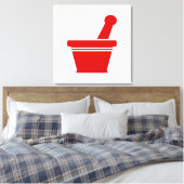 Mortar & Pestle Leinwanddruck (Insitu (Schlafzimmer))
