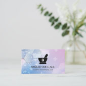 Mortar Pestle Logo | Pharmacist | Health Medicine Visitenkarte (Stehend Vorderseite)