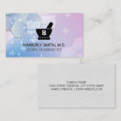 Mortar Pestle Logo | Pharmacist | Health Medicine Visitenkarte (Vorne/Hinten)