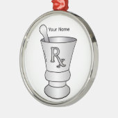 Mortar Pestle Ornament Aus Metall (Links)