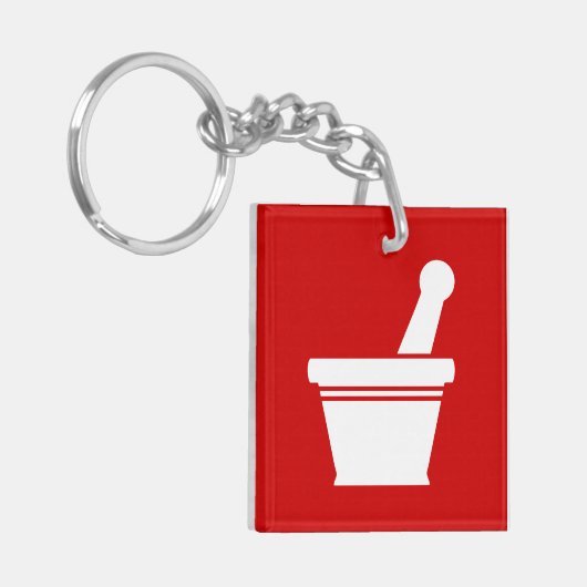 Mortar & Pestle Schlüsselanhänger (Vorderseite links)