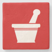 Mortar & Pestle Steinuntersetzer (Vorderseite)