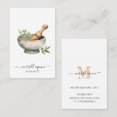 Mortar Pestle Visitenkarte (Vorne/Hinten)