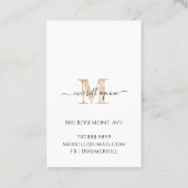 Mortar Pestle Visitenkarte (Rückseite)