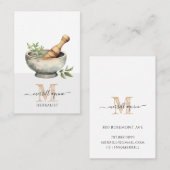 Mortar Pestle Visitenkarte (Vorne/Hinten)