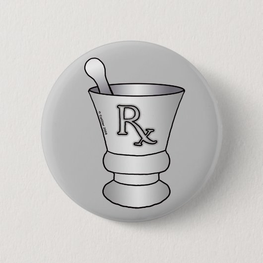 Mortar und Pestle Button (Vorderseite)