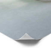 Mortar und Pestle, Flaschen im Hintergrund Poster (Ecke)