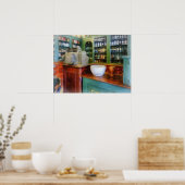 Mortar und Pestle in der Apotheke Poster (Küche)