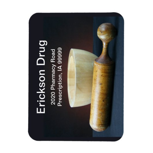 Mortar und Pestle Magnet (Vertikal)