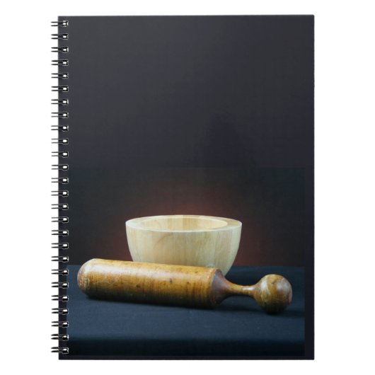 Mortar und Pestle-Notebook Notizblock (Vorderseite)