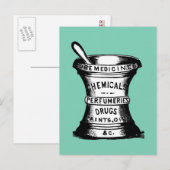 Mortar und Pestle Postkarte (Vorne/Hinten)