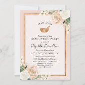 Mortar und Pestle Rx Pharmacy School Grad Foto Einladung (Vorderseite)