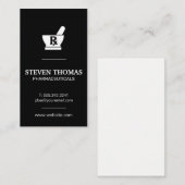 Mortar und Pestle | RX-Symbol Visitenkarte (Vorne/Hinten)