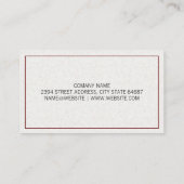 Mortar und Pestle | Rx-Verlass-Symbol Visitenkarte (Rückseite)