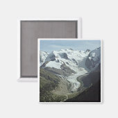 Mortaratch Glacier in der Schweiz Magnet (Vorderseite/Rückseite)