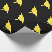 Mortarboard Graduation Cap Gift wrapping paper Geschenkpapier (Ecke)