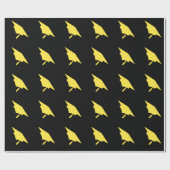 Mortarboard Graduation Cap Gift wrapping paper Geschenkpapier (Flach)