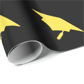 Mortarboard Graduation Cap Gift wrapping paper Geschenkpapier (Rolleneckpunkt)