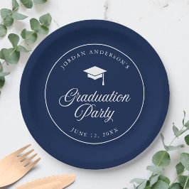 Mortarboard Script Editable Color Graduation Party Pappteller