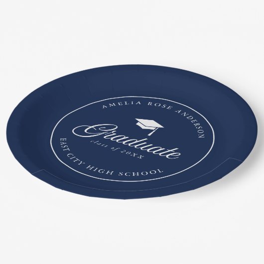 Mortarboard-Skriptbearbeitung Pappteller (Schrägansicht)