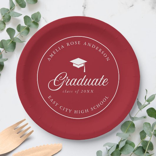 Mortarboard-Skriptbearbeitung Pappteller